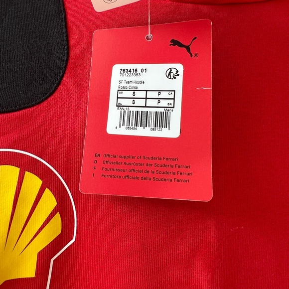 Scuderia Ferrari Official Merchandise PUMAUnisex Team Hoodie BRAND NEW WITH TAGS - Picture 4 of 7